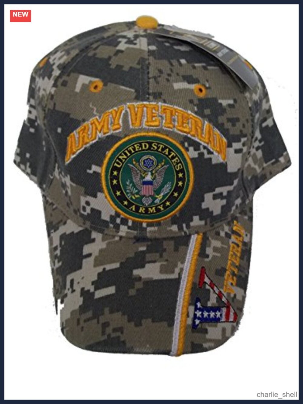 ARMY Veteran Embroidered Baseball Cap Adjustable One Size Fits Most